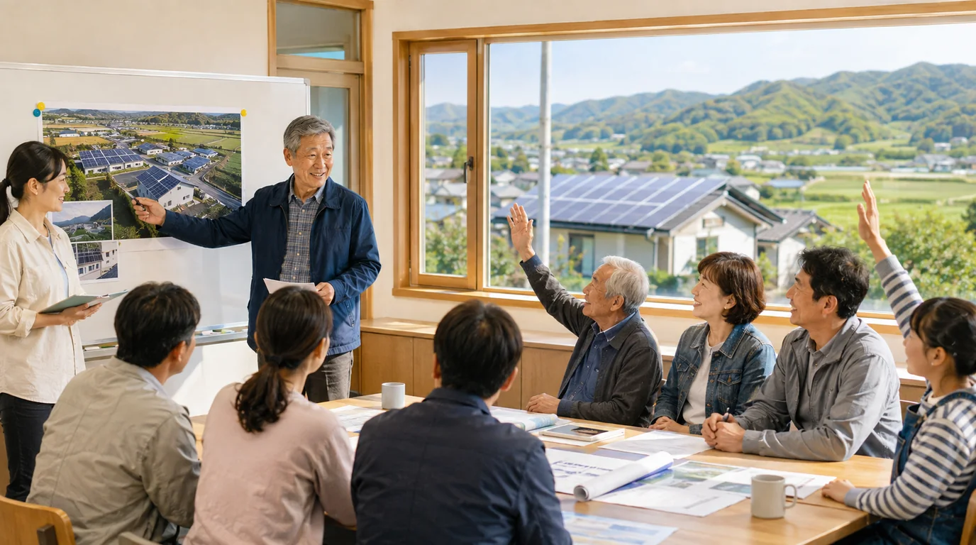 햇빛소득마을 주민동의와 협동조합 구성을 논의하는 마을총회