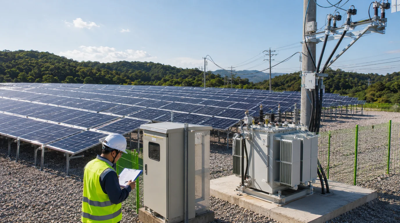 태양광 100kW 발전소 한전 계통연계 설비